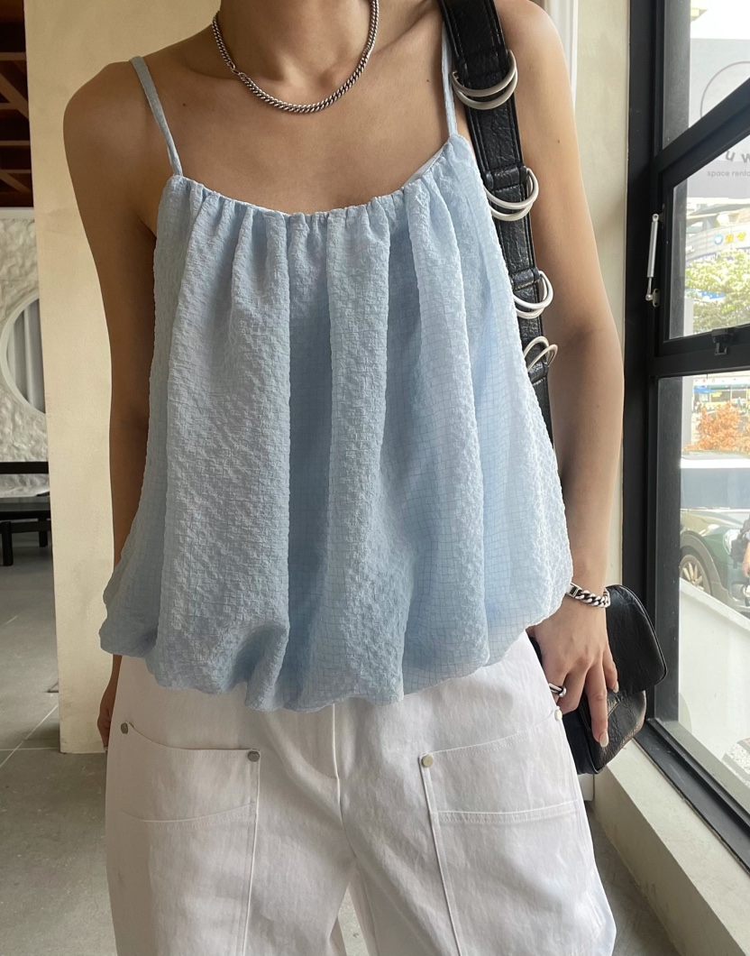 REIZ韓國東大門直郵女裝新品推薦熱賣時尚26夏季吊帶背心REIZ吊帶/背心