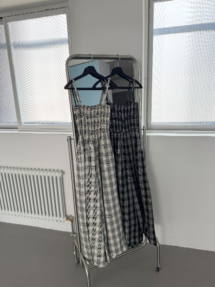 HEY/TO SEWING韓國直郵女士新款26夏季休閑熱賣連體褲格子BY HEY/TO SEWING連體褲