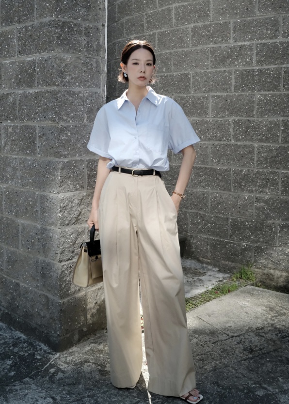 EIGHTGLOW韓國代購女裝新款休閑熱賣時尚推薦休閑褲不含腰帶EIGHTGLOW休閑褲