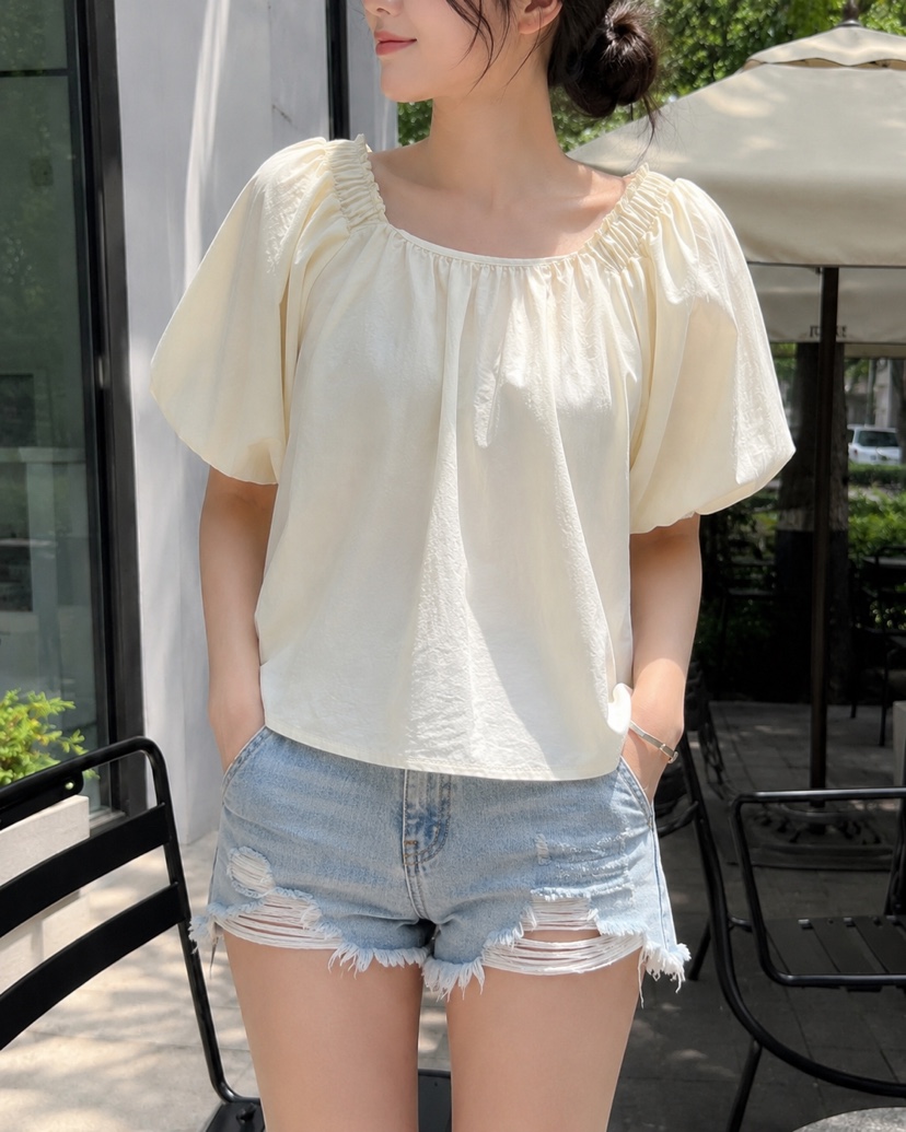 EIGHTGLOW韓國東大門直郵女裝新品休閑26夏季推薦襯衫蕾絲衫EIGHTGLOW襯衫/蕾絲衫