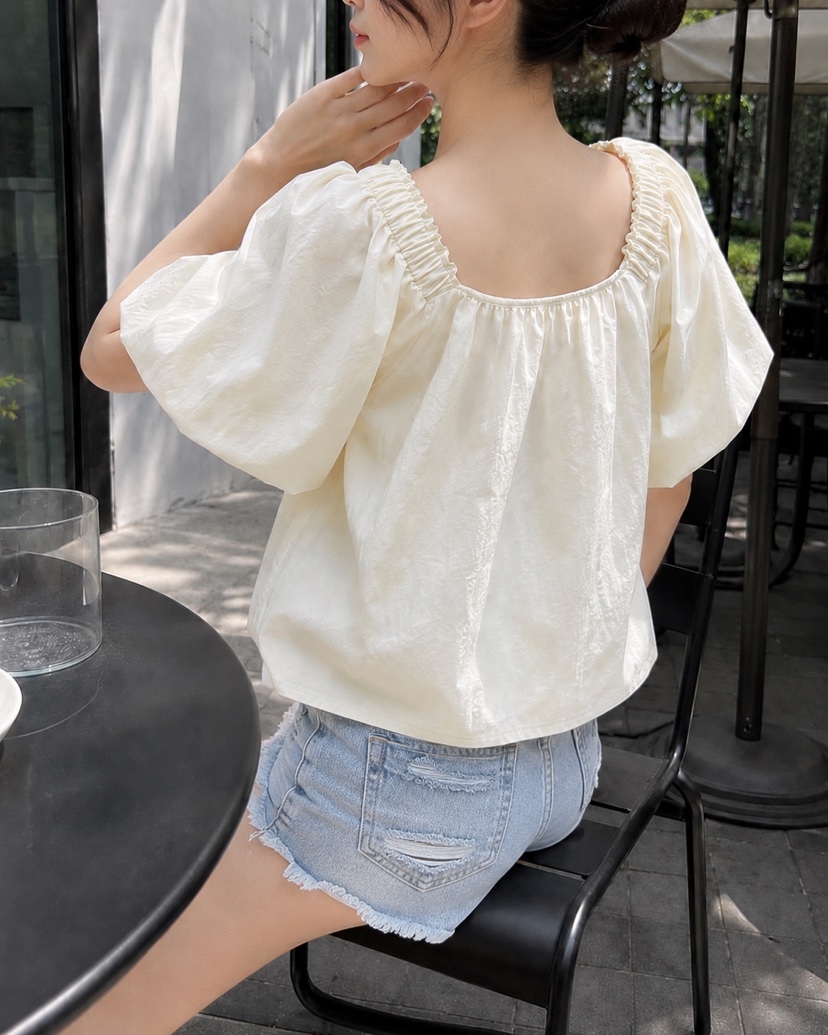 EIGHTGLOW韓國東大門直郵女裝新品休閑26夏季推薦襯衫蕾絲衫EIGHTGLOW襯衫/蕾絲衫