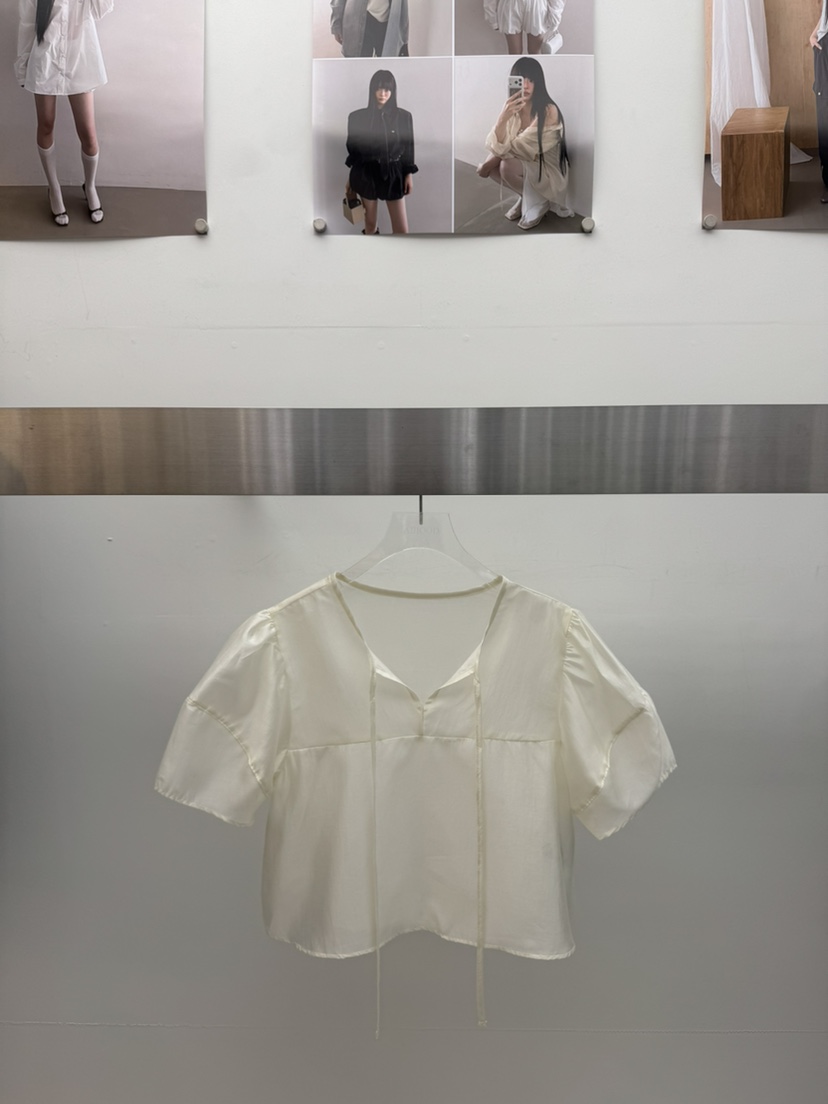 AMOOD韓國東大門代購女裝新款26夏季熱賣人氣襯衫蕾絲衫透明AMOOD襯衫/蕾絲衫圖色1
