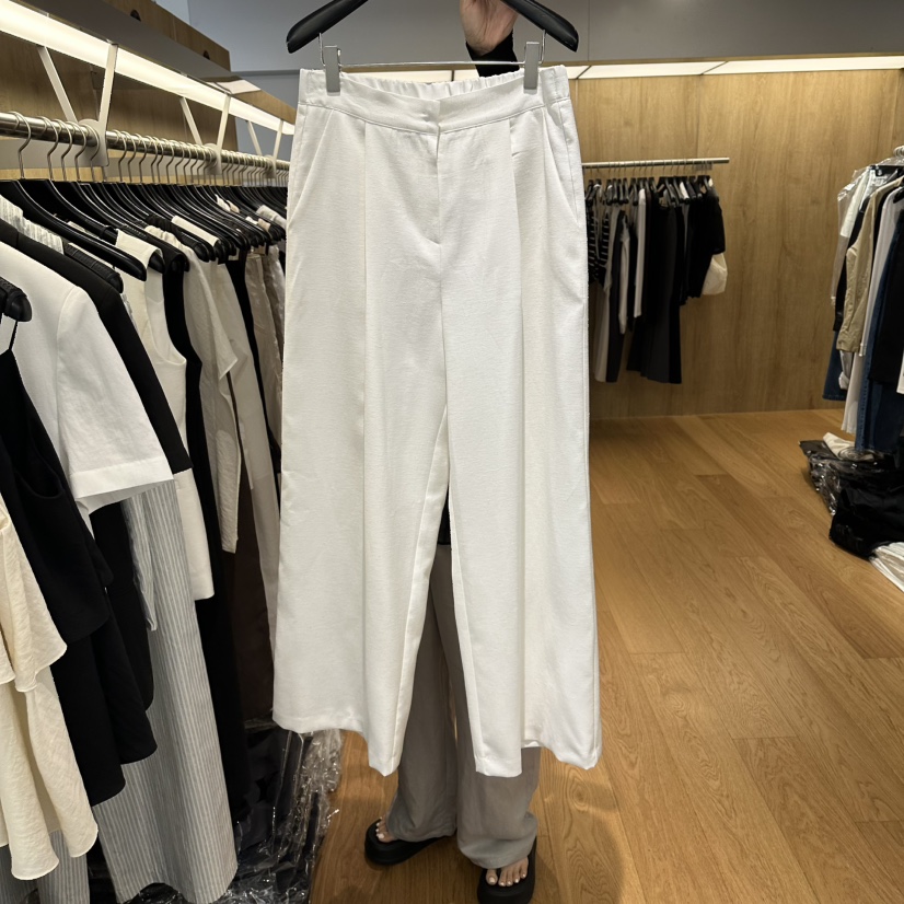 LEFANCY韓國直郵女士新品時尚人氣熱賣26夏季推薦休閑褲亞麻LEFANCY休閑褲圖色1