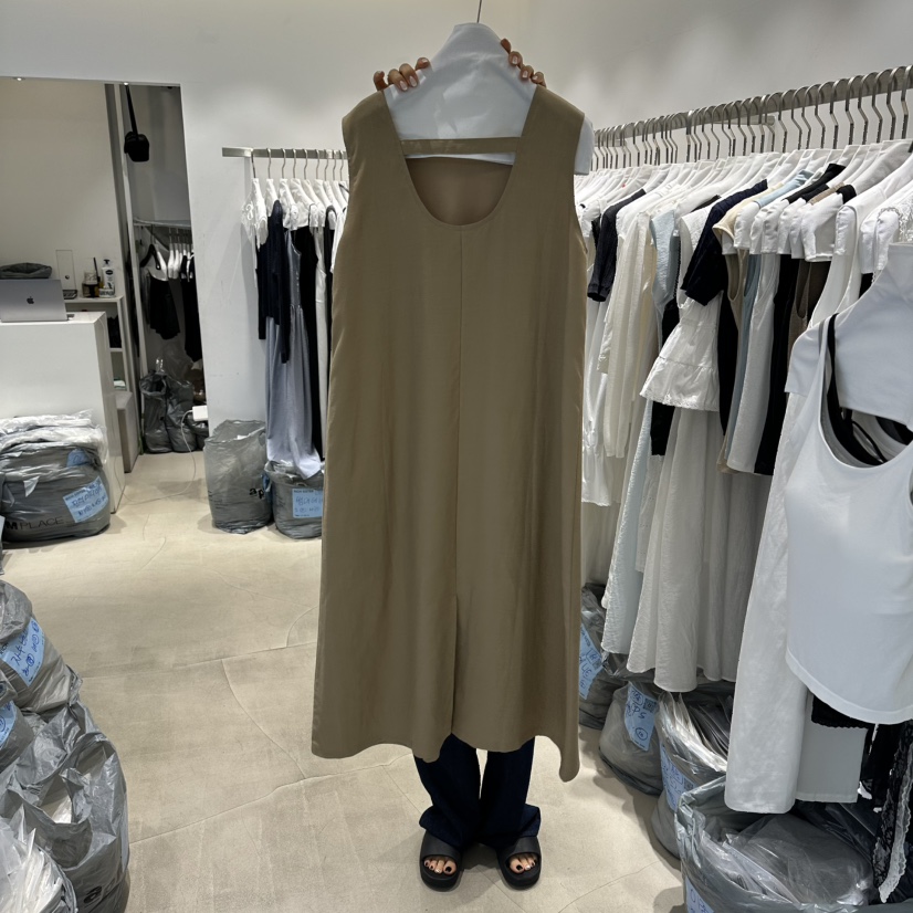 RICH SISTER韓國代購女士新品休閑人氣時尚熱賣連衣裙亞麻RICH SISTER連衣裙