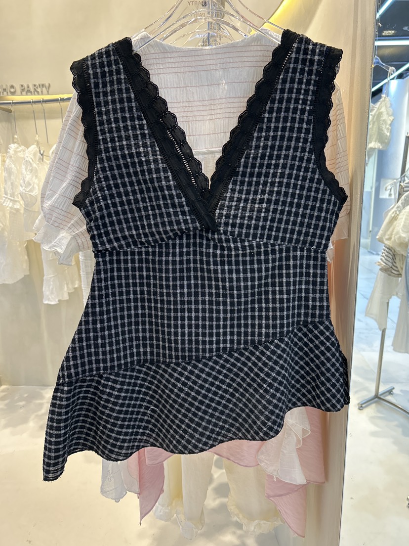 ECHOPARTY韓國直郵女士新品26夏季推薦人氣休閑熱賣吊帶背心ECHOPARTY吊帶/背心