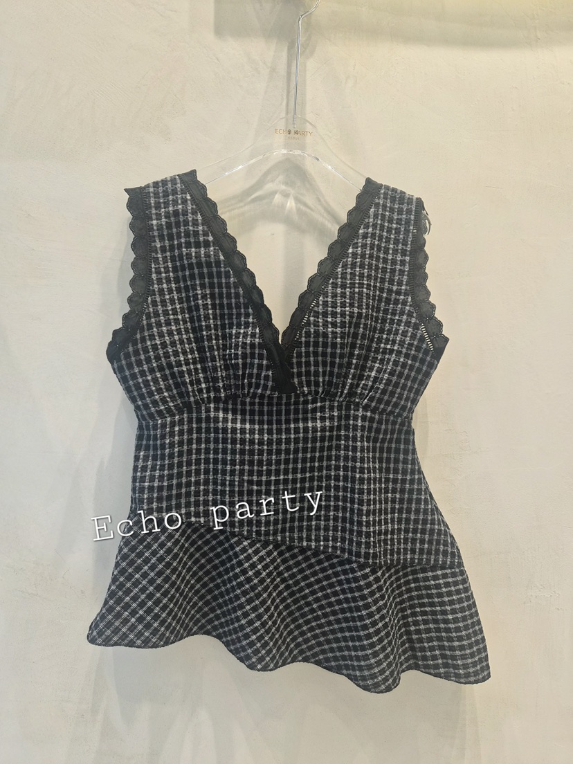 ECHOPARTY韓國直郵女士新品26夏季推薦人氣休閑熱賣吊帶背心ECHOPARTY吊帶/背心圖色2