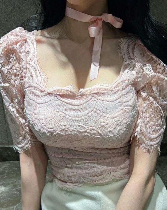 HIGH HEELS東大門實拍韓國女裝新品26夏季休閑襯衫蕾絲衫HIGH HEELS襯衫/蕾絲衫