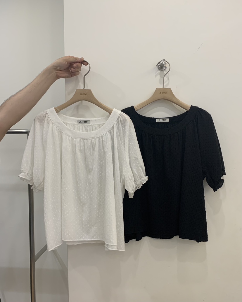 JUEDE韓國直郵女士新款休閑襯衫蕾絲衫JUEDE襯衫/蕾絲衫