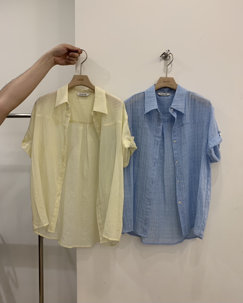 JUEDE韓國東大門代購女士新款26夏季襯衫蕾絲衫JUEDE襯衫/蕾絲衫