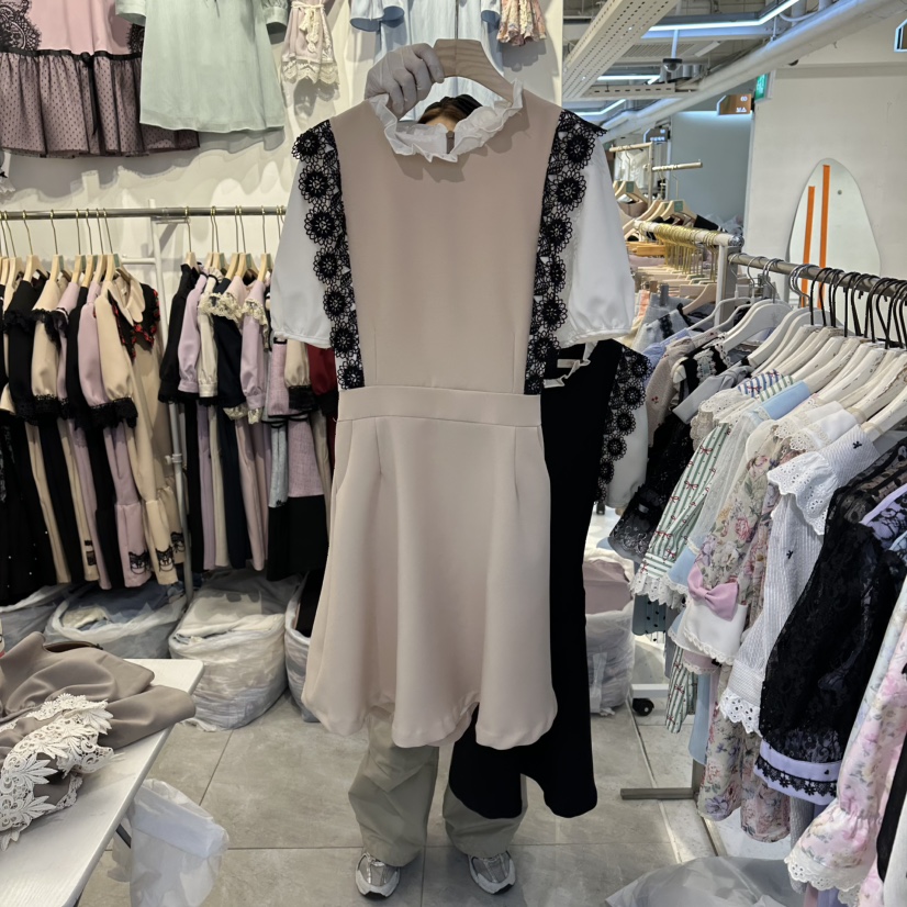PAPA韓國東大門直郵女士新品人氣熱賣26夏季推薦休閑連衣裙Papaine/HALMADE連衣裙圖色1