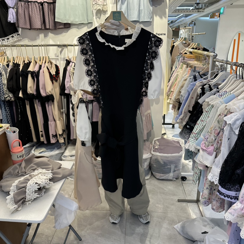 PAPA韓國東大門直郵女士新品人氣熱賣26夏季推薦休閑連衣裙Papaine/HALMADE連衣裙圖色2