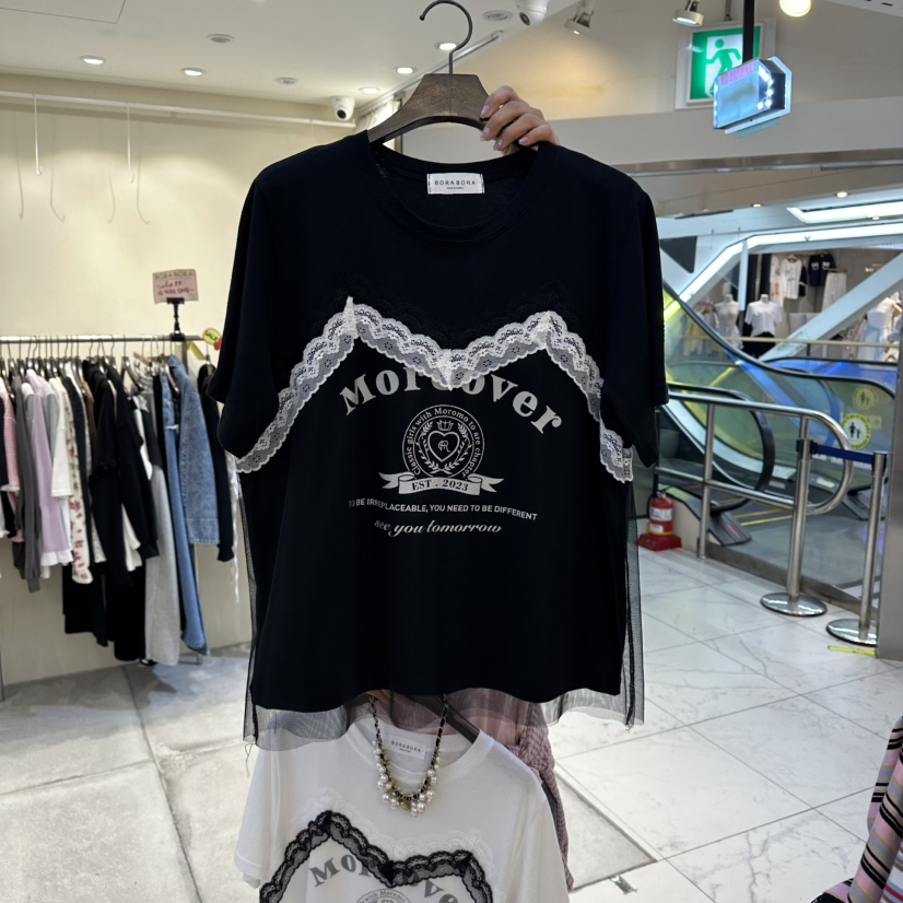 BORA BORA韓國代購女裝新品休閑26夏季襯衫蕾絲衫不含項鏈BORA BORA襯衫/蕾絲衫圖色2