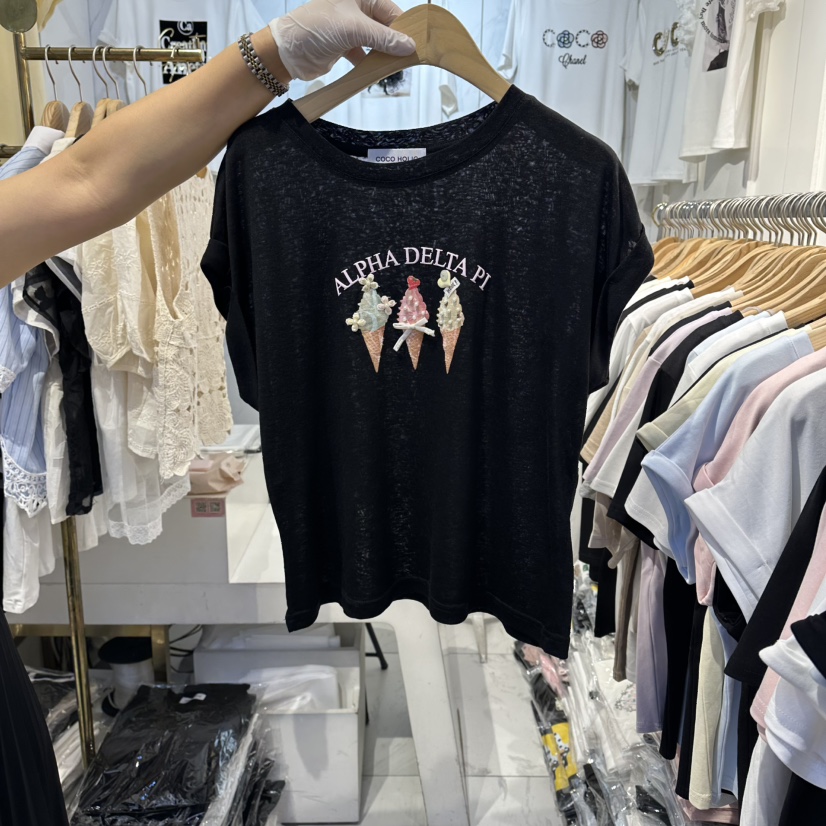 COCO HOLIC韓國直郵女裝新款推薦休閑人氣時尚26夏季T恤COCO HOLICT恤圖色3