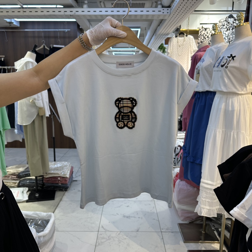 COCO HOLIC韓國直郵女士新品26夏季人氣推薦熱賣T恤小熊COCO HOLICT恤圖色3
