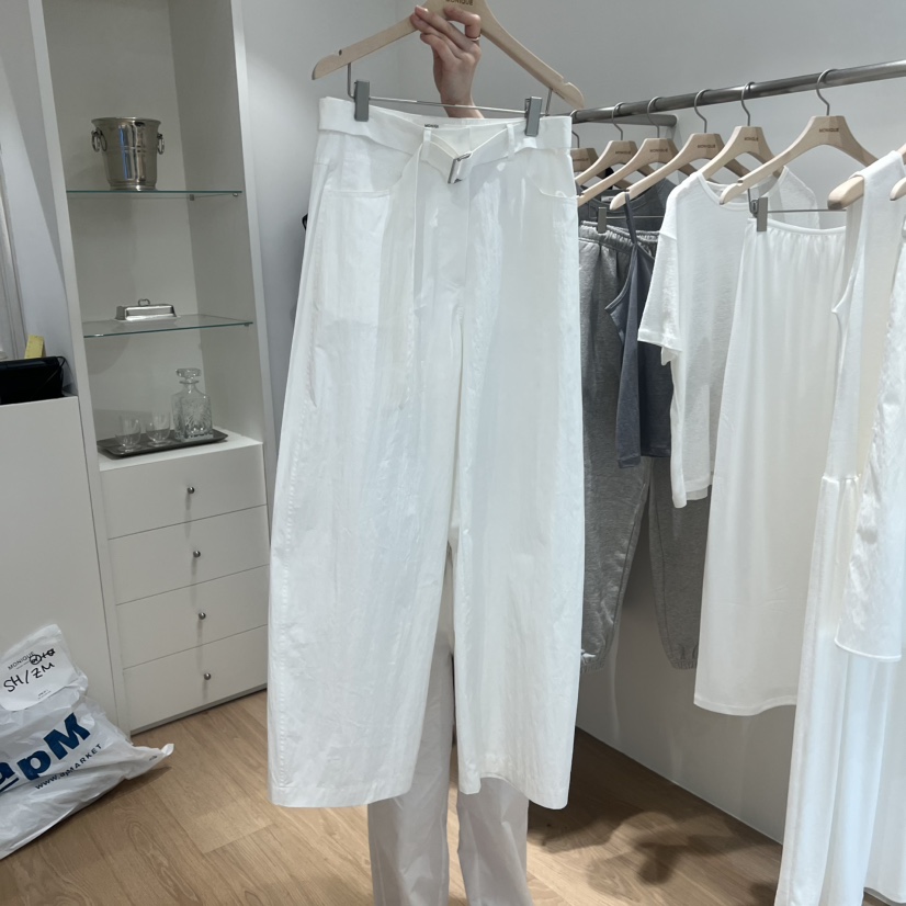 MONIQUE韓國直郵實拍女士新品推薦26夏季休閑休閑褲含腰帶MONIQUE休閑褲圖色2