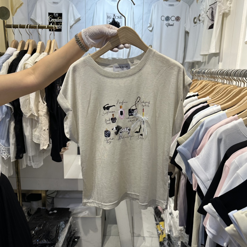 COCO HOLIC韓國東大門直郵女裝新款26夏季時尚推薦熱賣T恤COCO HOLICT恤圖色4