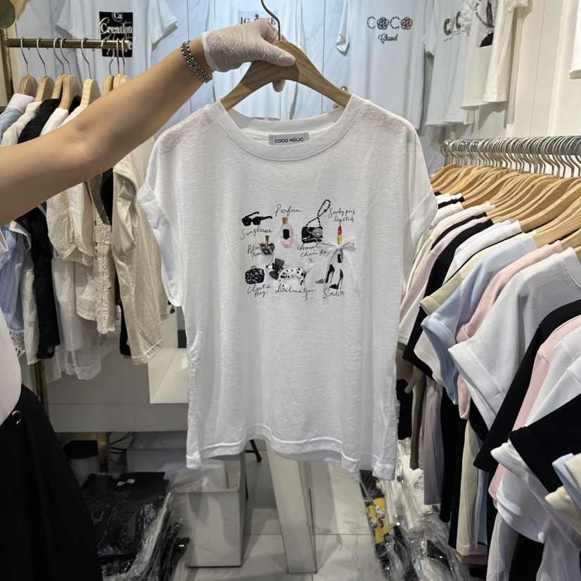 COCO HOLIC韓國東大門直郵女裝新款26夏季時尚推薦熱賣T恤COCO HOLICT恤圖色5