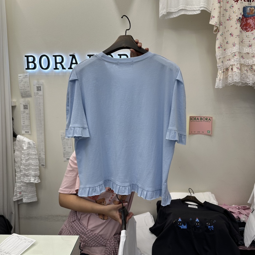 BORA BORA韓國代購女士新款時尚休閑26夏季人氣推薦熱賣T恤BORA BORAT恤
