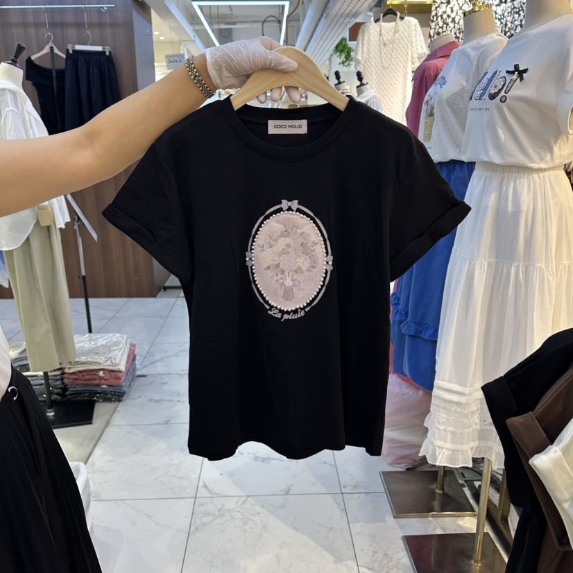 COCO HOLIC韓國代購女裝新款推薦人氣熱賣時尚26夏季T恤COCO HOLICT恤圖色2