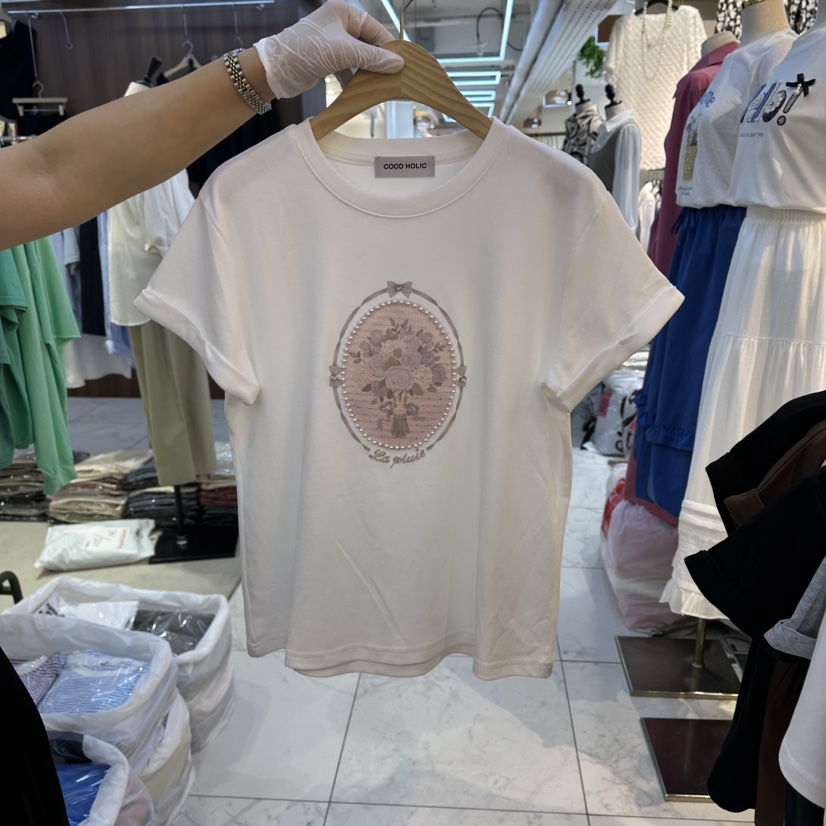 COCO HOLIC韓國代購女裝新款推薦人氣熱賣時尚26夏季T恤COCO HOLICT恤圖色3