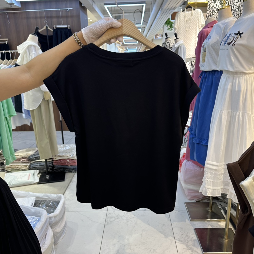 COCO HOLIC韓國東大門直郵女士新款26夏季熱賣時尚T恤刺繡COCO HOLICT恤