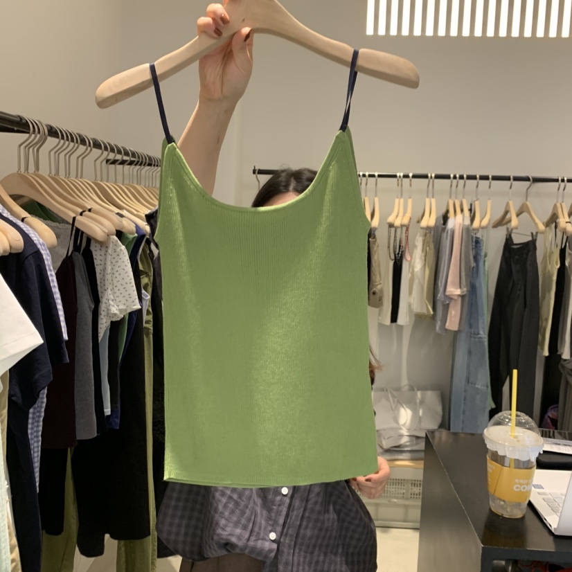 PLATE韓國直郵女士新品時尚推薦人氣休閑26夏季熱賣吊帶背心ANOTHER PLATE MOOD WEAR吊帶/背心圖色2