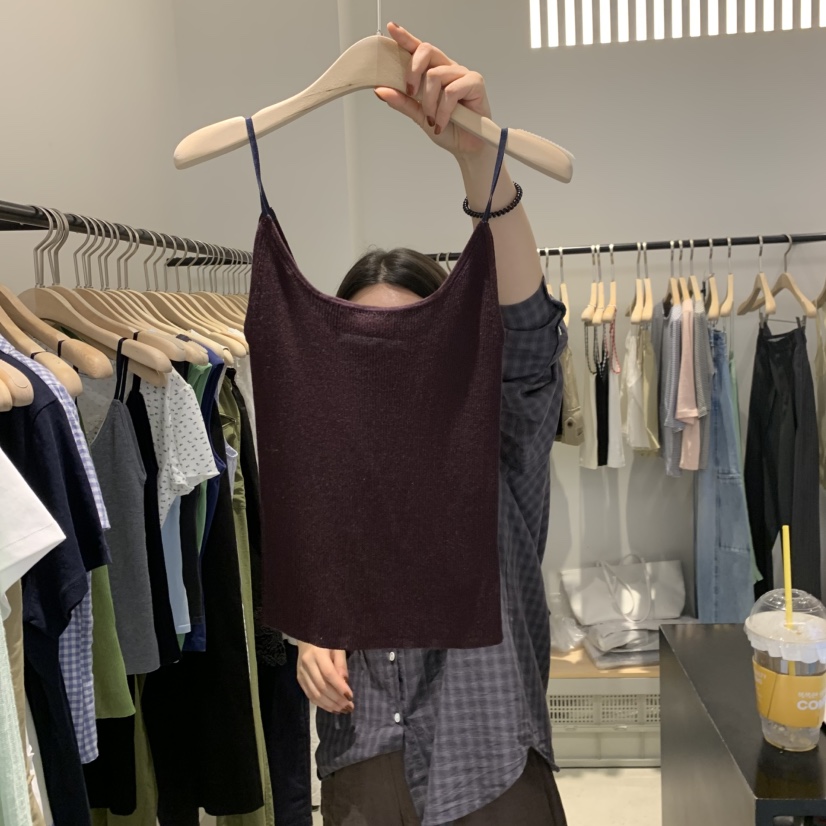 PLATE韓國直郵女士新品時尚推薦人氣休閑26夏季熱賣吊帶背心ANOTHER PLATE MOOD WEAR吊帶/背心圖色3