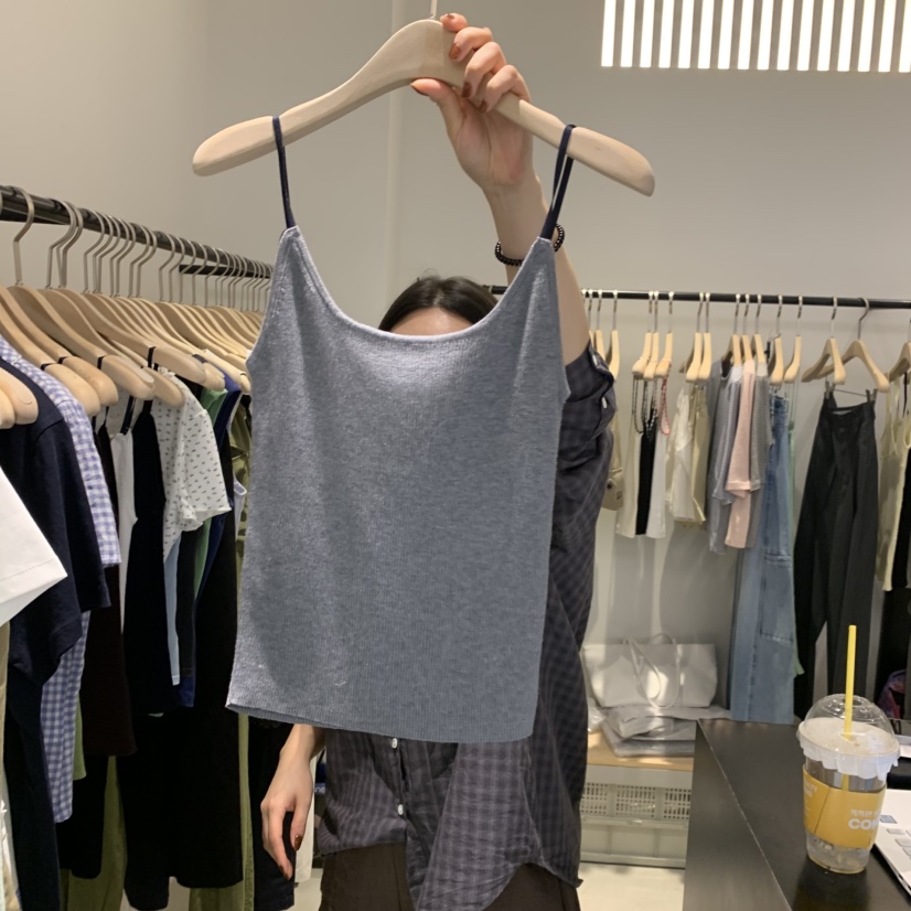 PLATE韓國直郵女士新品時尚推薦人氣休閑26夏季熱賣吊帶背心ANOTHER PLATE MOOD WEAR吊帶/背心圖色4