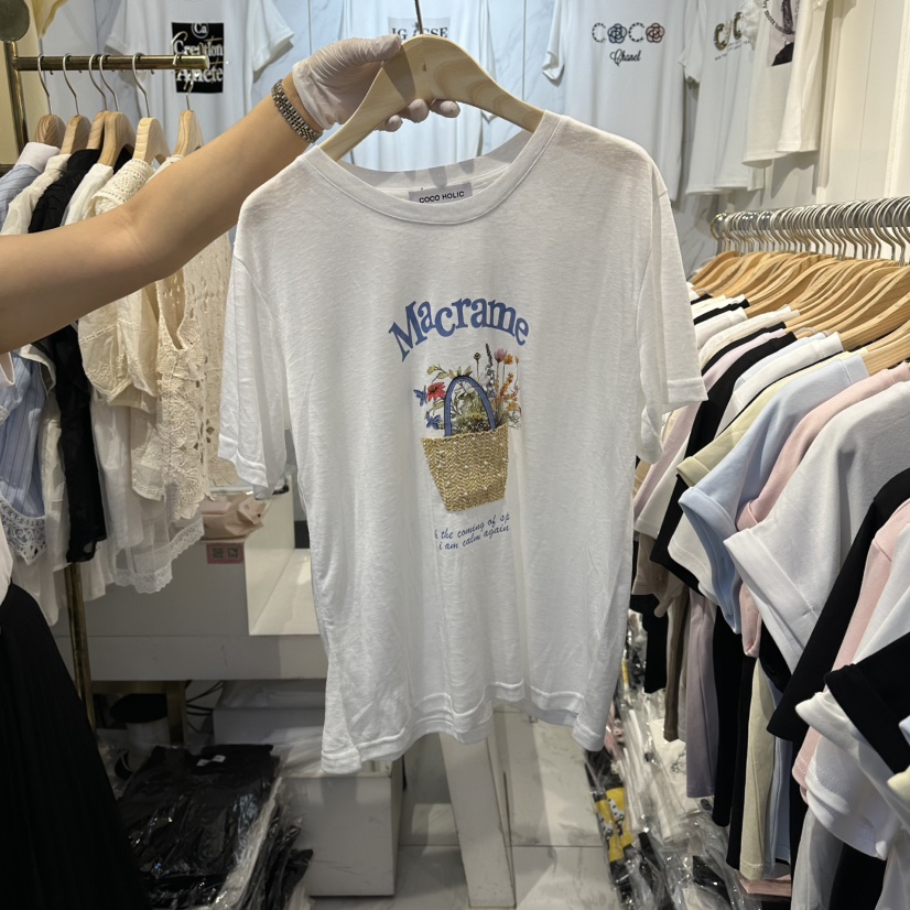 COCO HOLIC韓國直郵女裝新款休閑熱賣時尚推薦26夏季T恤COCO HOLICT恤圖色1