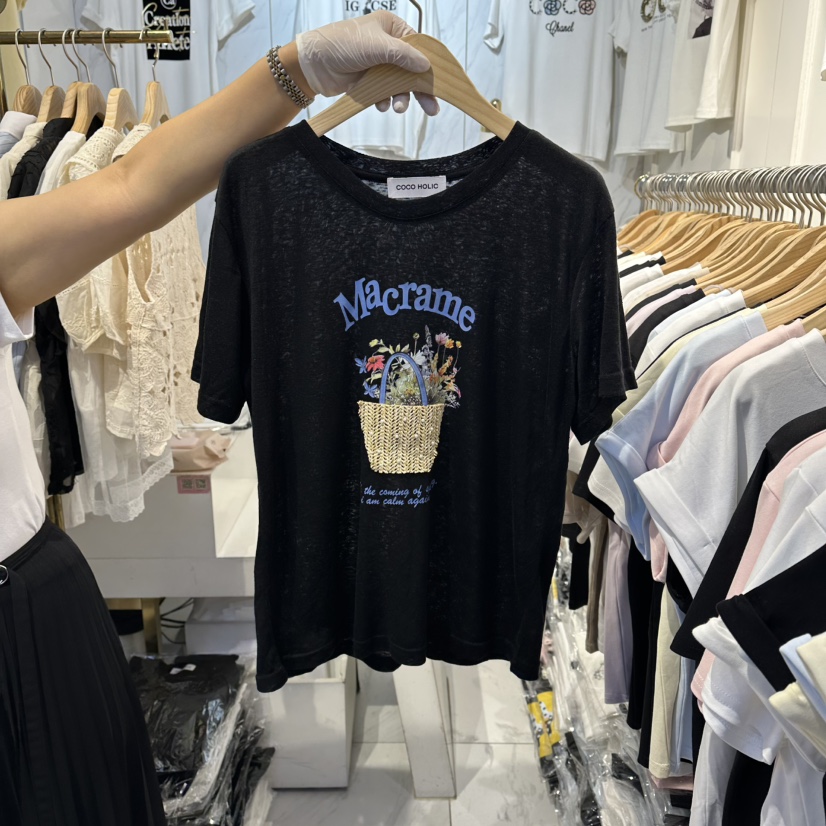 COCO HOLIC韓國直郵女裝新款休閑熱賣時尚推薦26夏季T恤COCO HOLICT恤圖色2