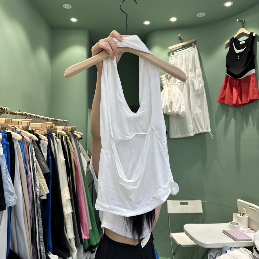 ROMANTIC NEWYORK韓國東大門直郵女士新品人氣吊帶背心露背無袖ROMANTIC NEWYORK吊帶/背心