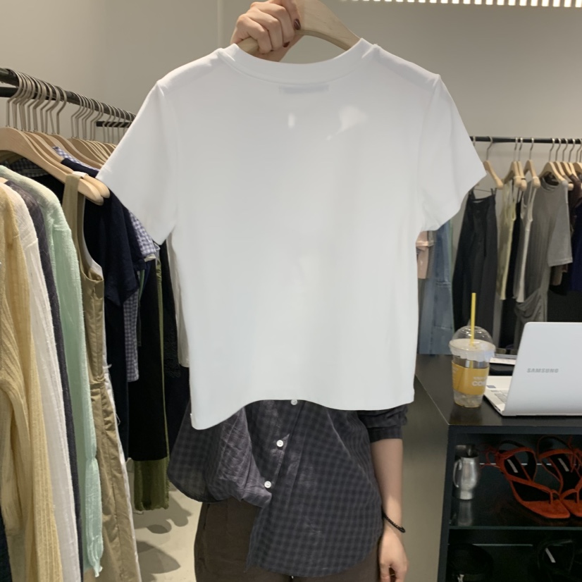PLATE韓國直郵女士新款時尚推薦人氣熱賣休閑26夏季T恤ANOTHER PLATE MOOD WEART恤
