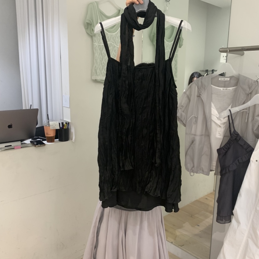 AUBE東大門實拍韓國女裝新款休閑推薦時尚連衣裙OPS含圍巾AUBE連衣裙圖色2