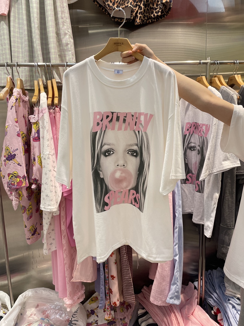 MENDL S韓國直郵女士新品時尚人氣休閑熱賣推薦26夏季T恤MENDL ST恤圖色1