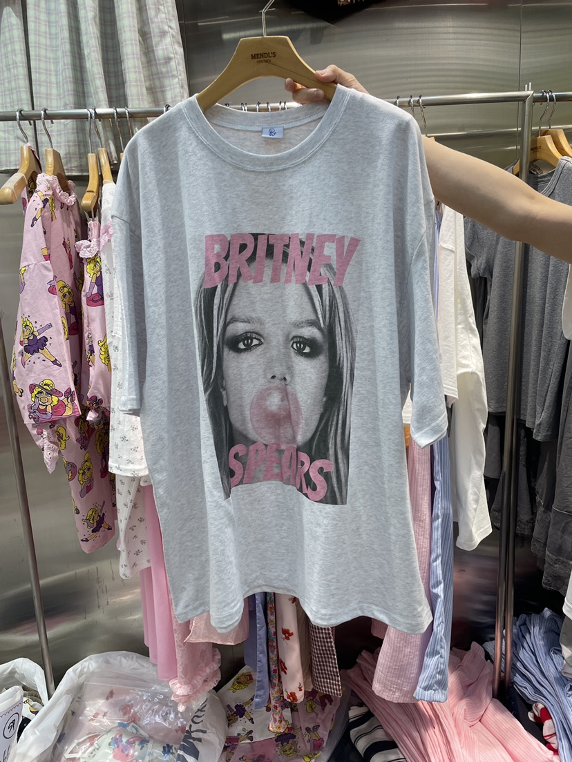 MENDL S韓國直郵女士新品時尚人氣休閑熱賣推薦26夏季T恤MENDL ST恤圖色2