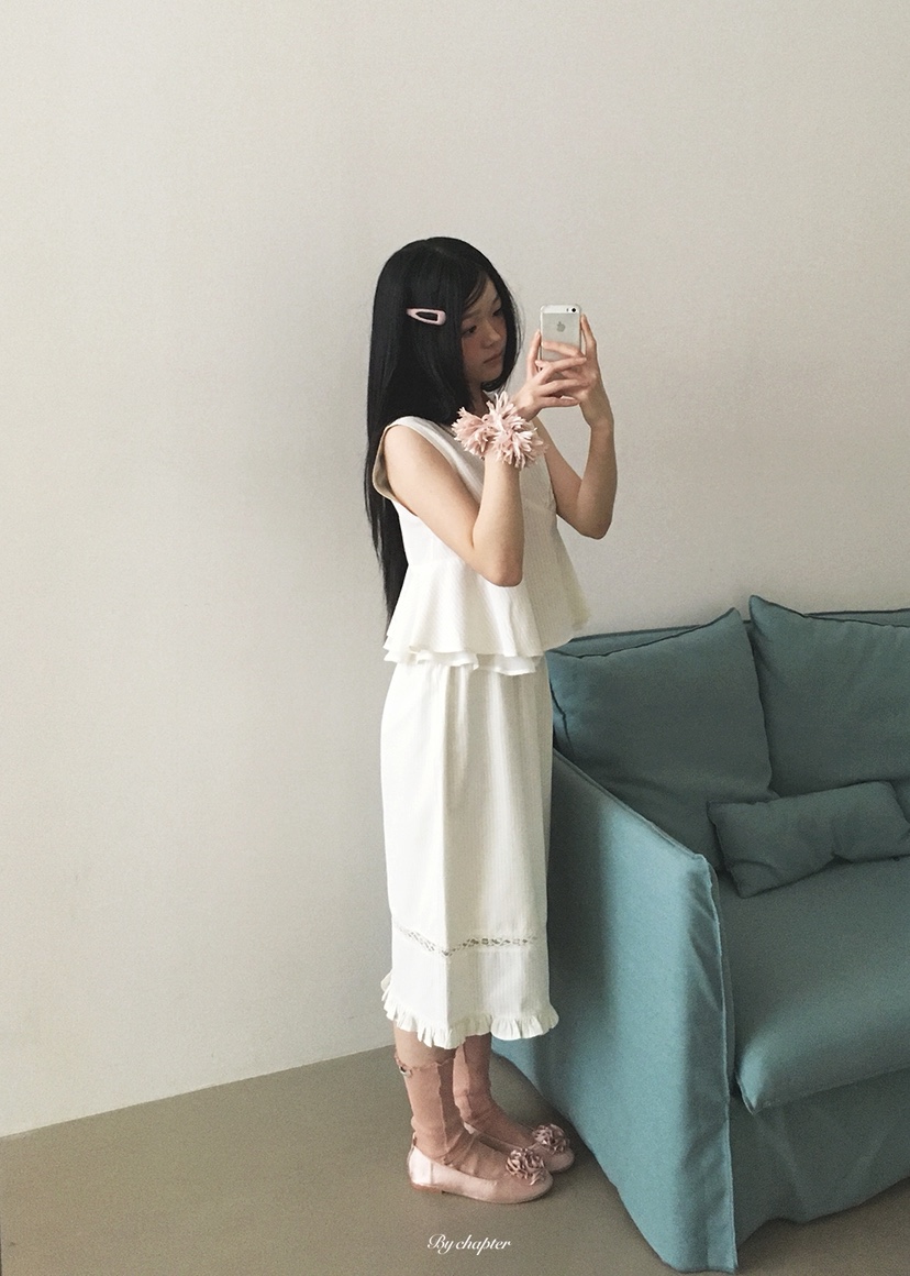 BY CHAPTER東大門實拍韓國女裝新品熱賣半身裙中短裙格紋BY Chapter半身裙/中短裙