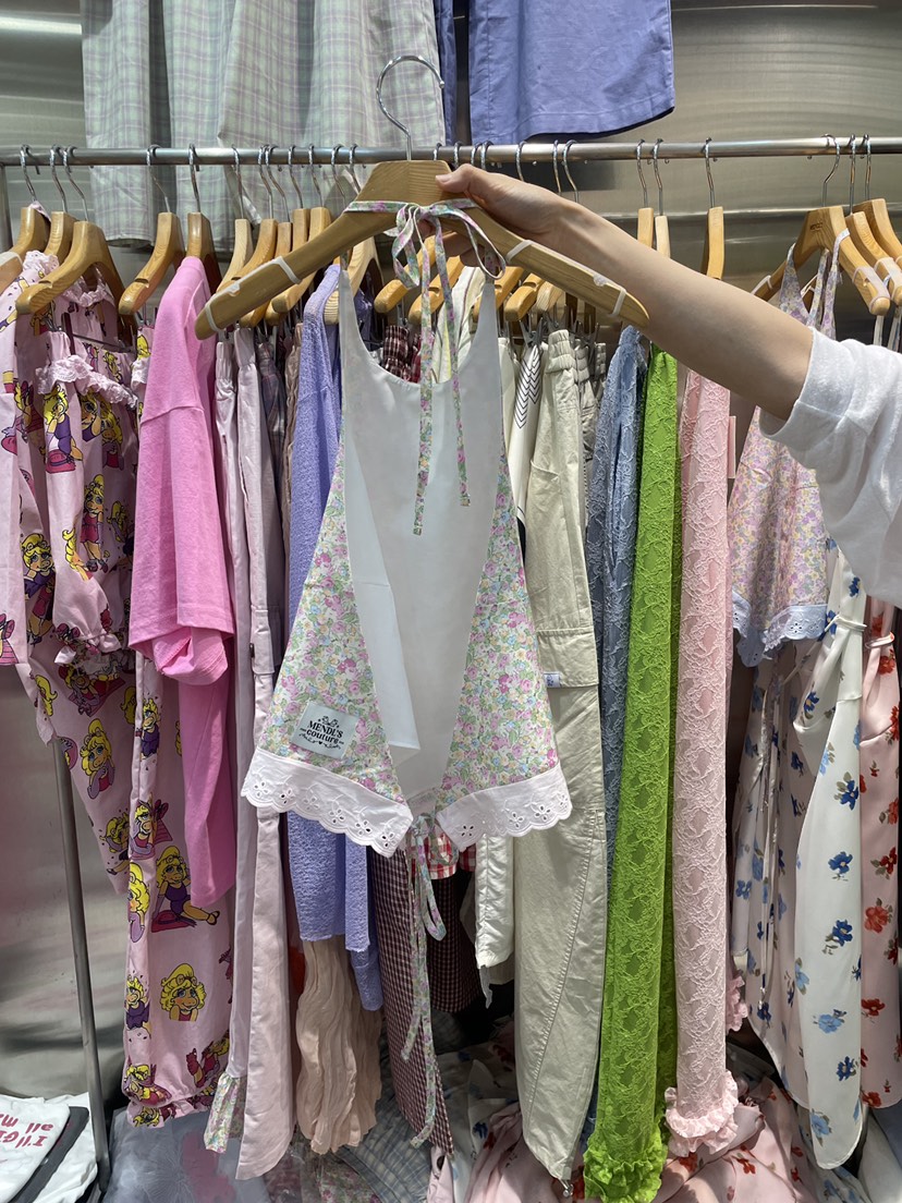 MENDL S韓國代購女裝新品時尚26夏季推薦吊帶背心露背圍巾MENDL S吊帶/背心