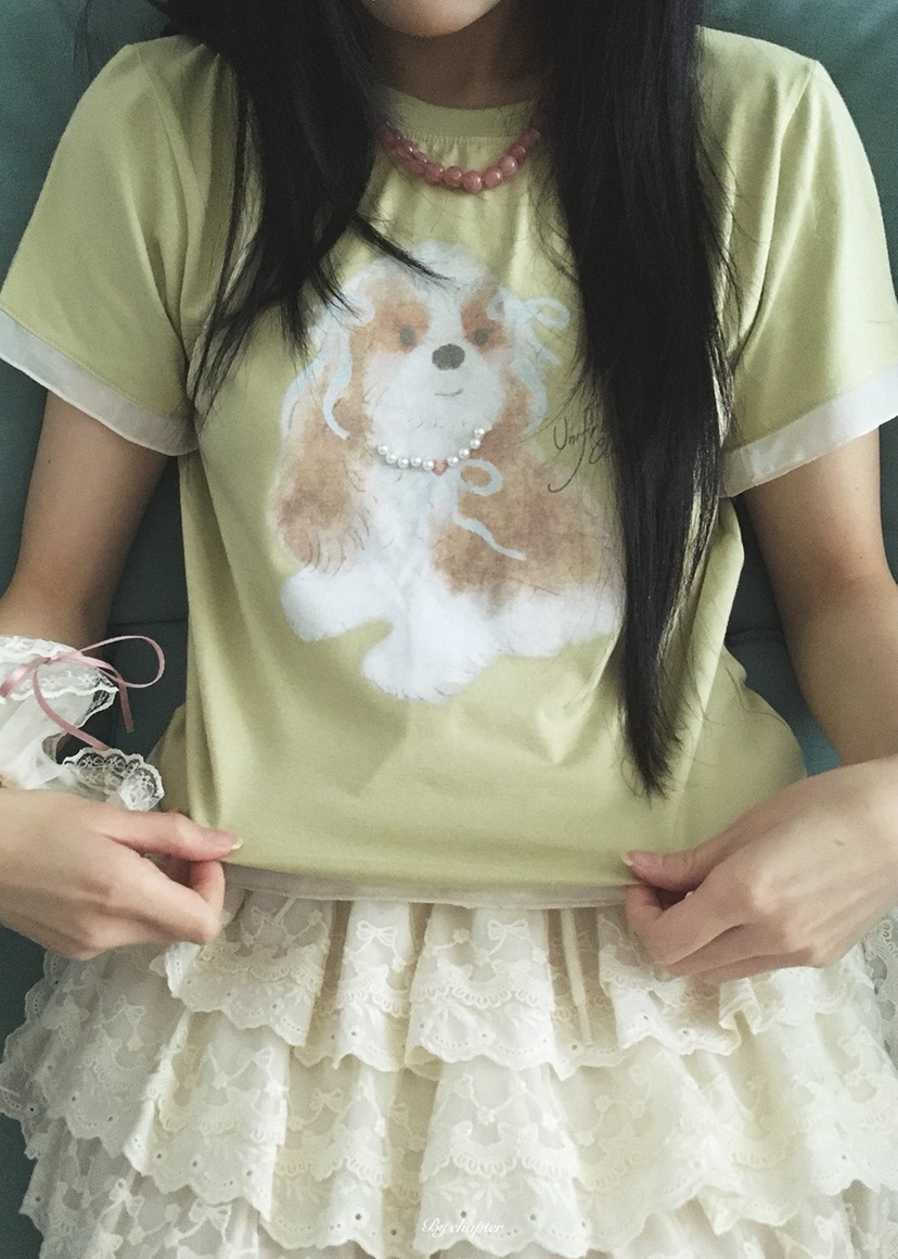 BY CHAPTER東大門實拍韓國女士新品休閑人氣熱賣T恤雪紡BY ChapterT恤