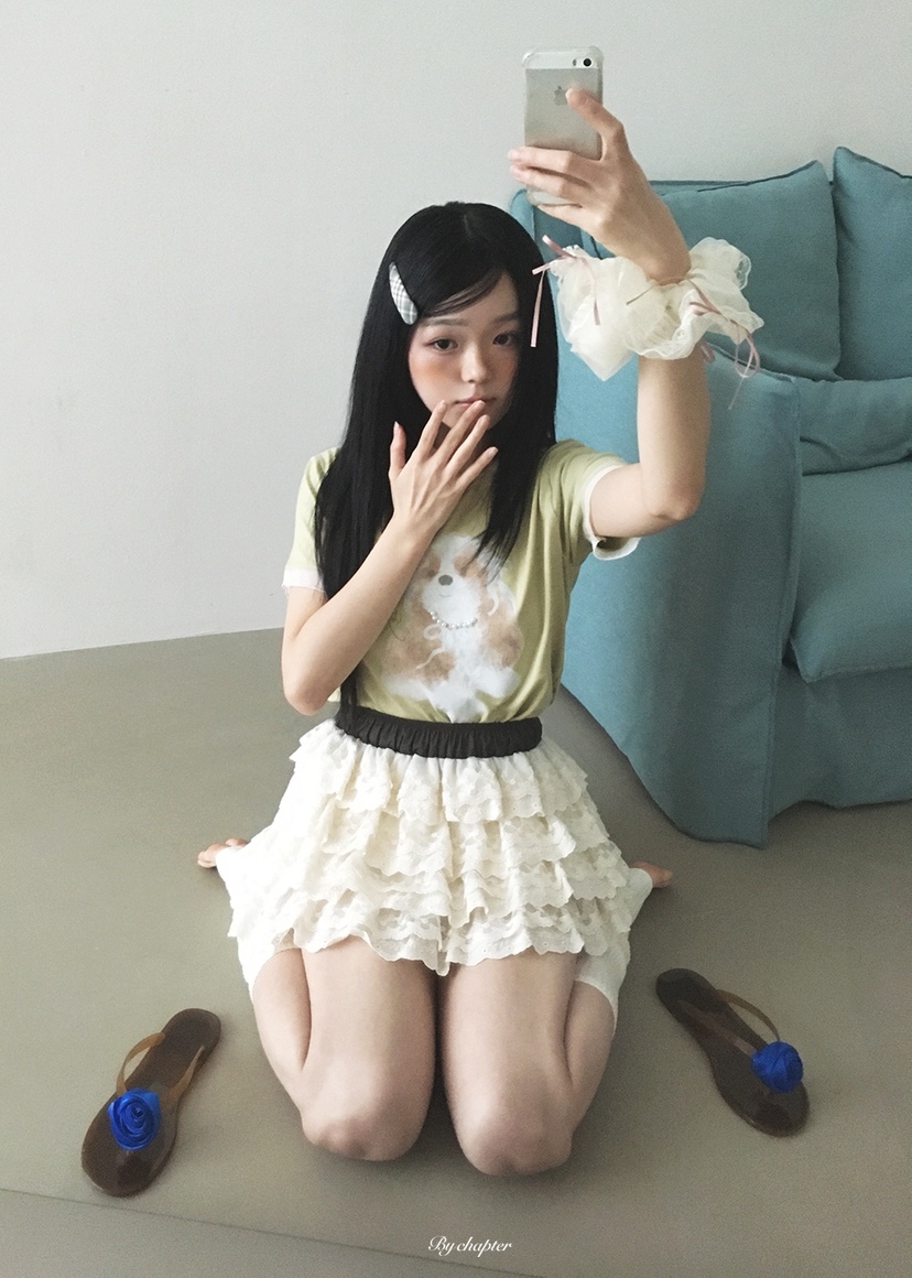 BY CHAPTER東大門實拍韓國女士新品休閑人氣熱賣T恤雪紡BY ChapterT恤