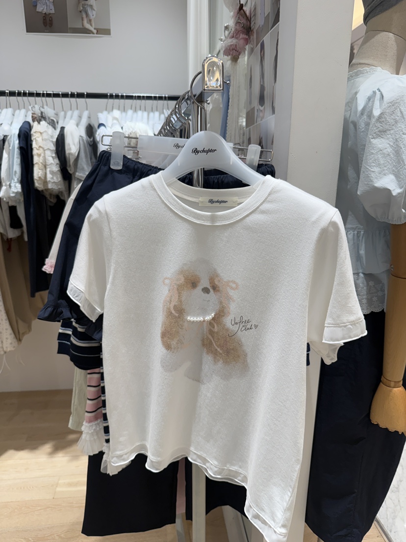 BY CHAPTER東大門實拍韓國女士新品休閑人氣熱賣T恤雪紡BY ChapterT恤圖色2