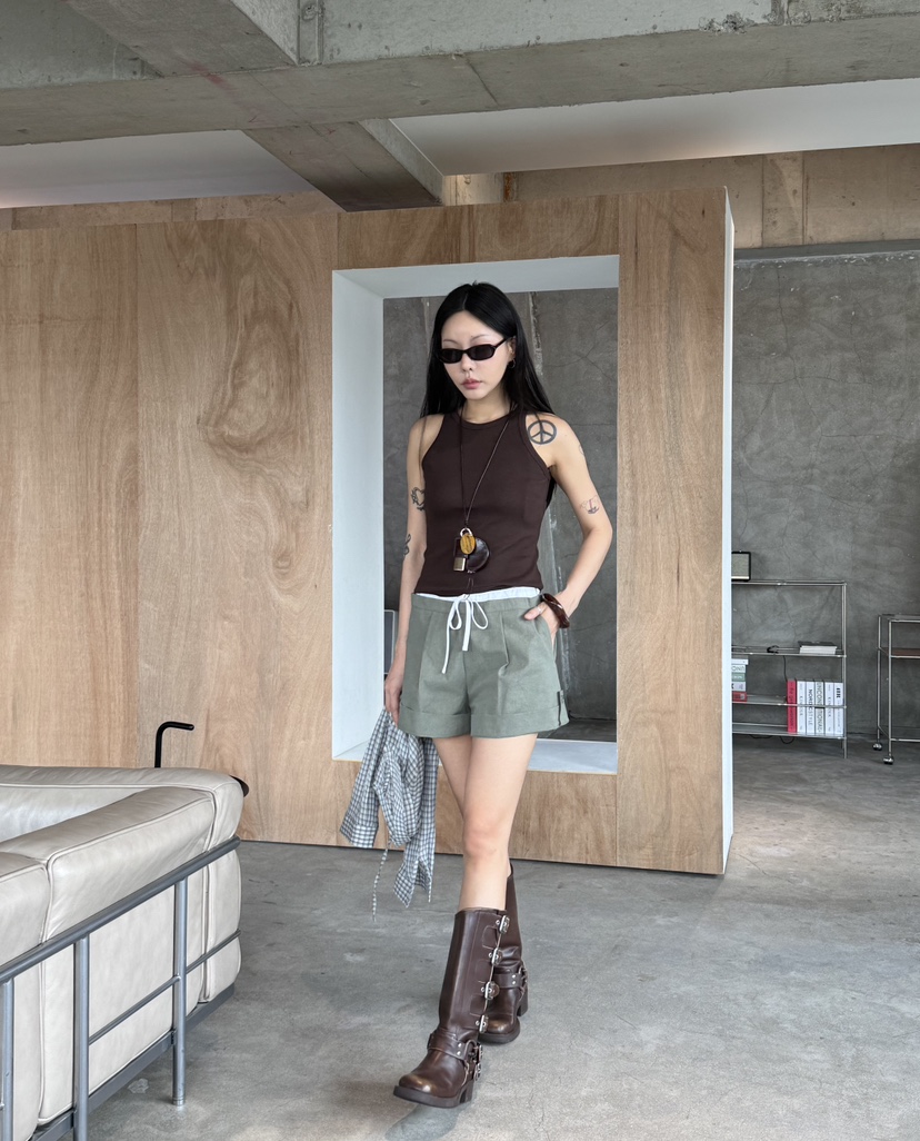 LIMLIMLIM韓國東大門代購女士新品推薦休閑26夏季短褲撞色LIM LIM LIM短褲