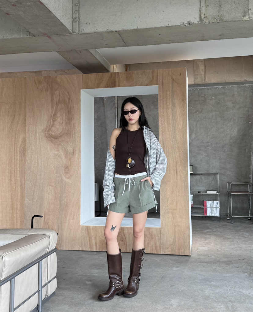 LIMLIMLIM韓國東大門代購女士新品推薦休閑26夏季短褲撞色LIM LIM LIM短褲