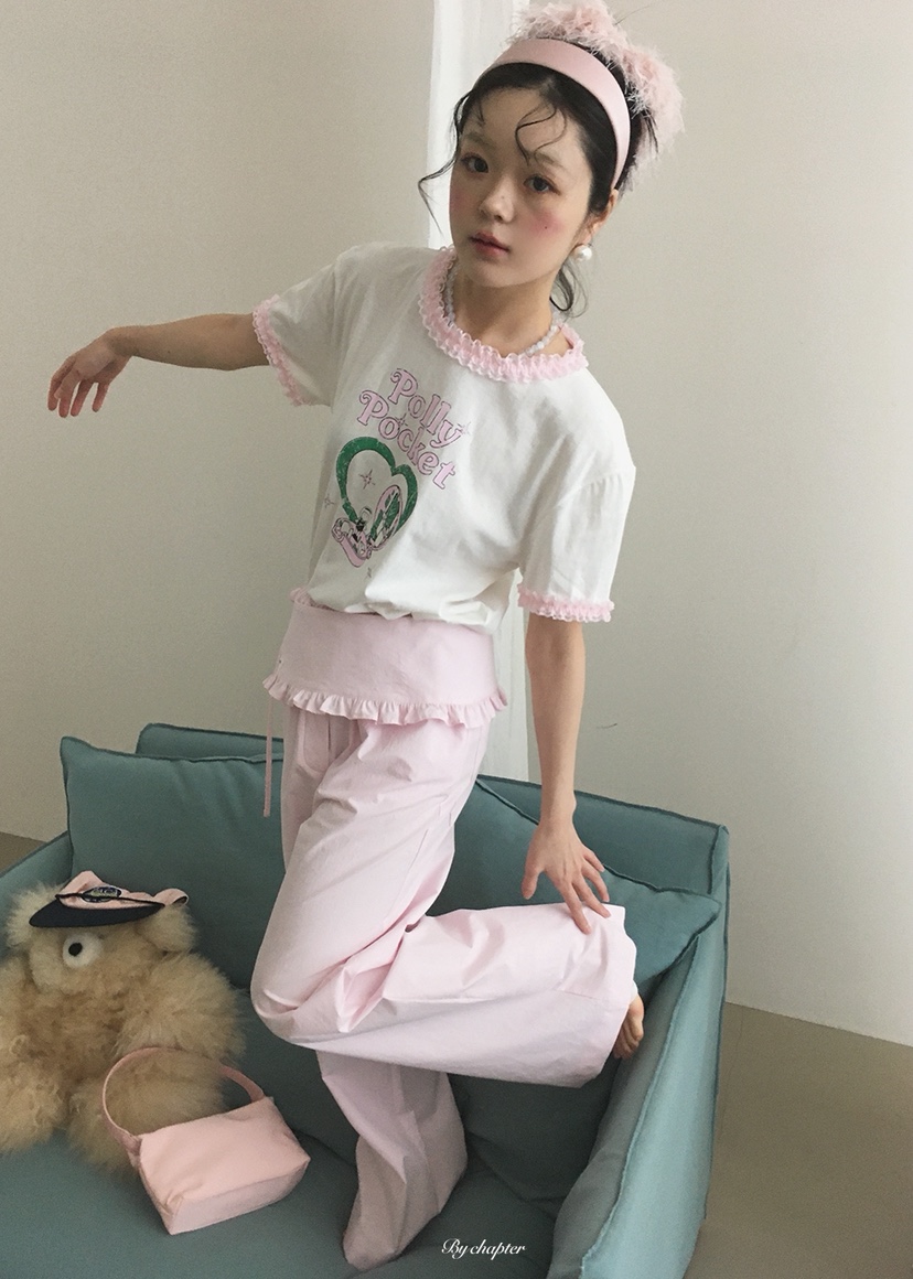 BY CHAPTER韓國東大門代購女士新品人氣時尚26夏季T恤口袋BY ChapterT恤