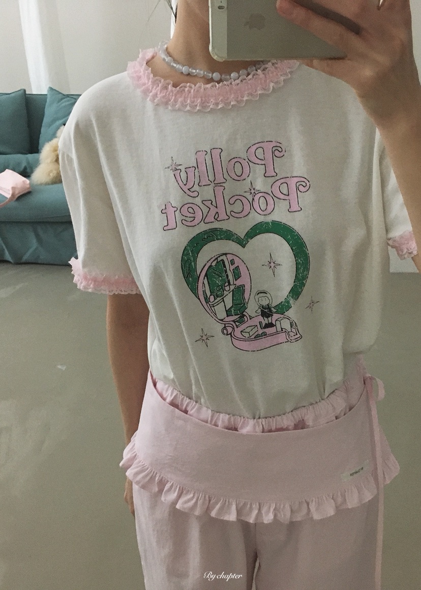 BY CHAPTER韓國東大門代購女士新品人氣時尚26夏季T恤口袋BY ChapterT恤