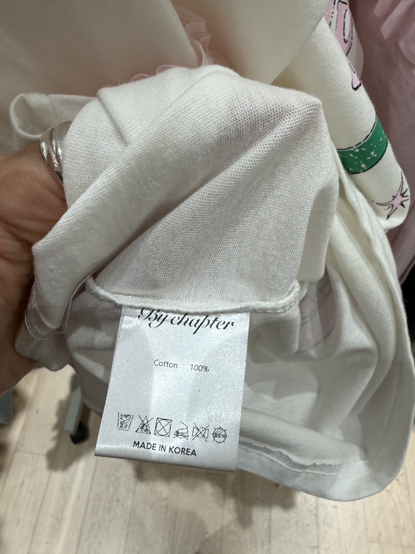 BY CHAPTER韓國東大門代購女士新品人氣時尚26夏季T恤口袋BY ChapterT恤