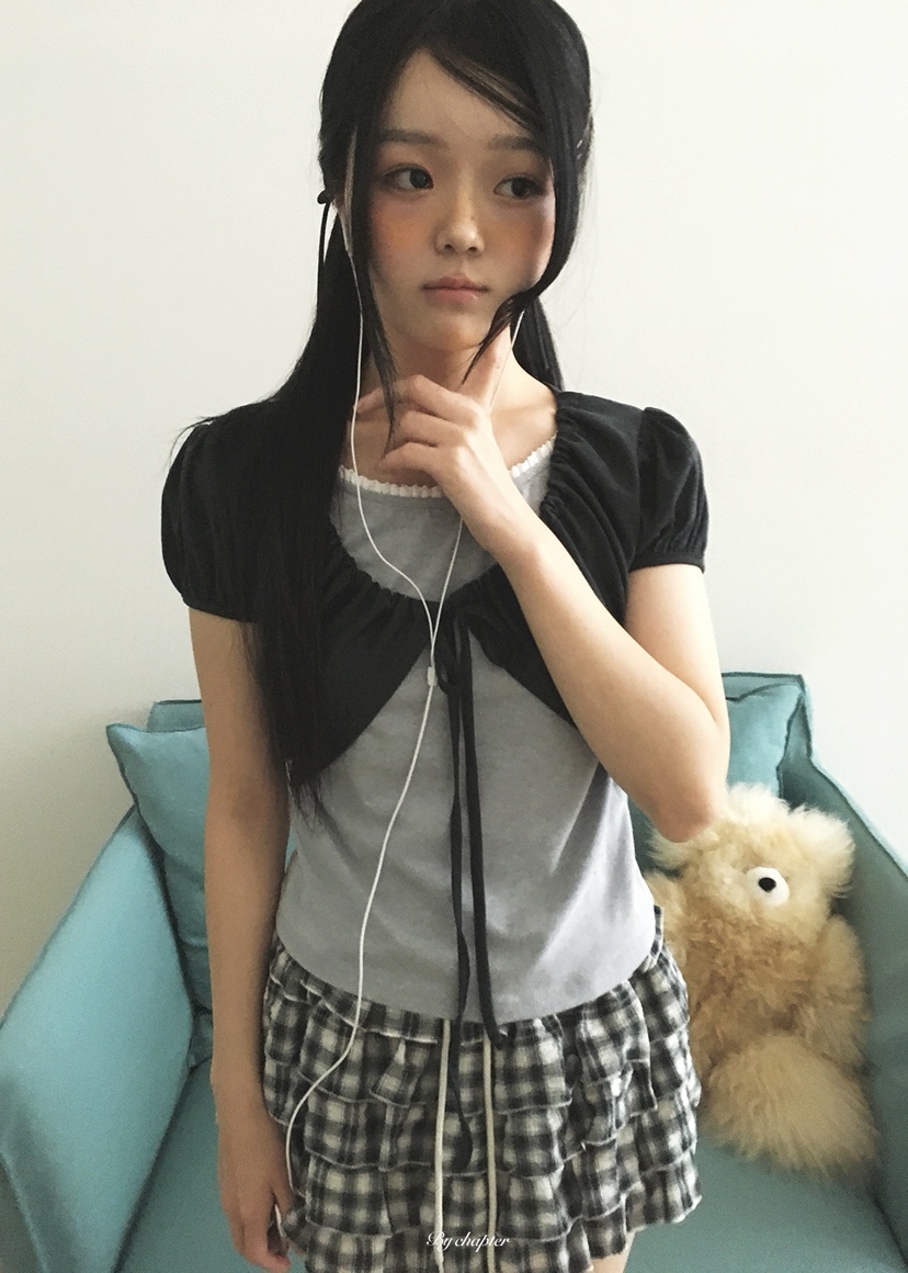 BY CHAPTER韓國東大門直郵女士新款26夏季時尚休閑熱賣T恤BY ChapterT恤圖色2