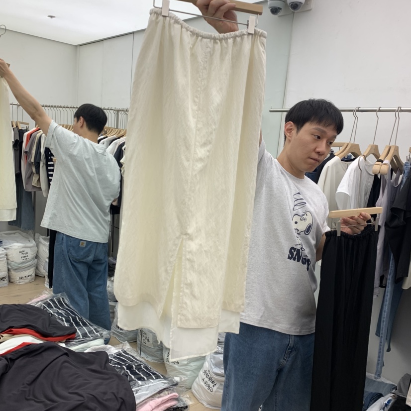MOI-A東大門實拍韓國女士新品時尚人氣休閑26夏季推薦長裙MOI-A長裙