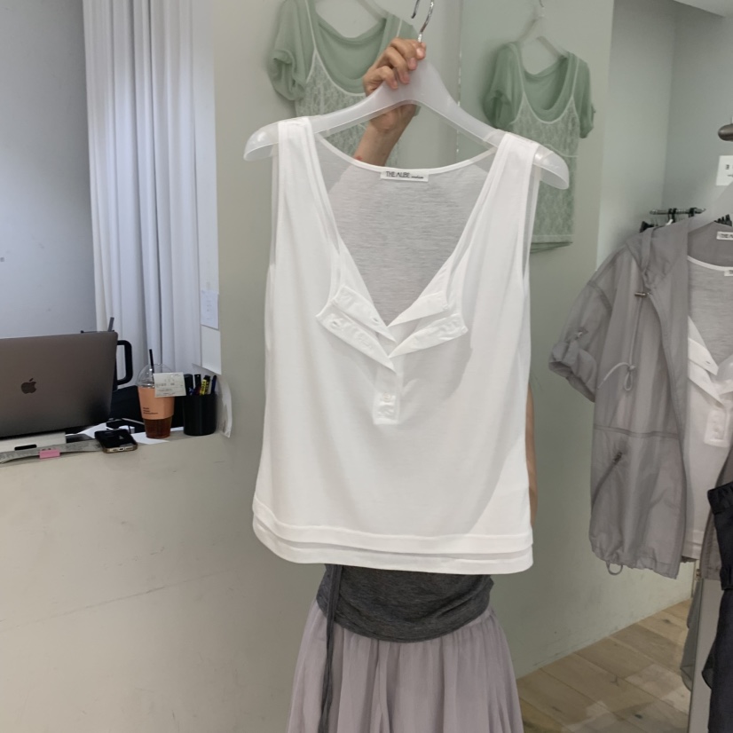 AUBE韓國直郵實拍女裝新品26夏季時尚推薦休閑熱賣吊帶背心AUBE吊帶/背心圖色1