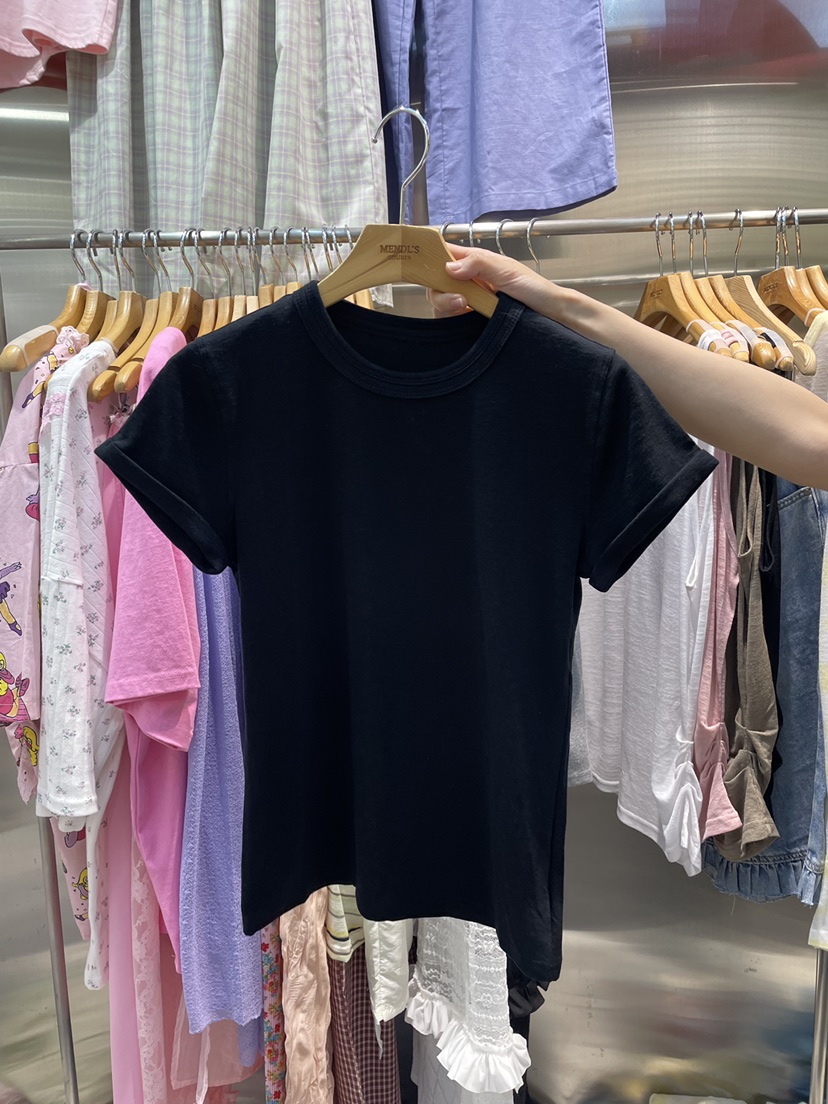 MENDL S韓國東大門直郵女士新品熱賣人氣26夏季時尚休閑T恤MENDL ST恤圖色2