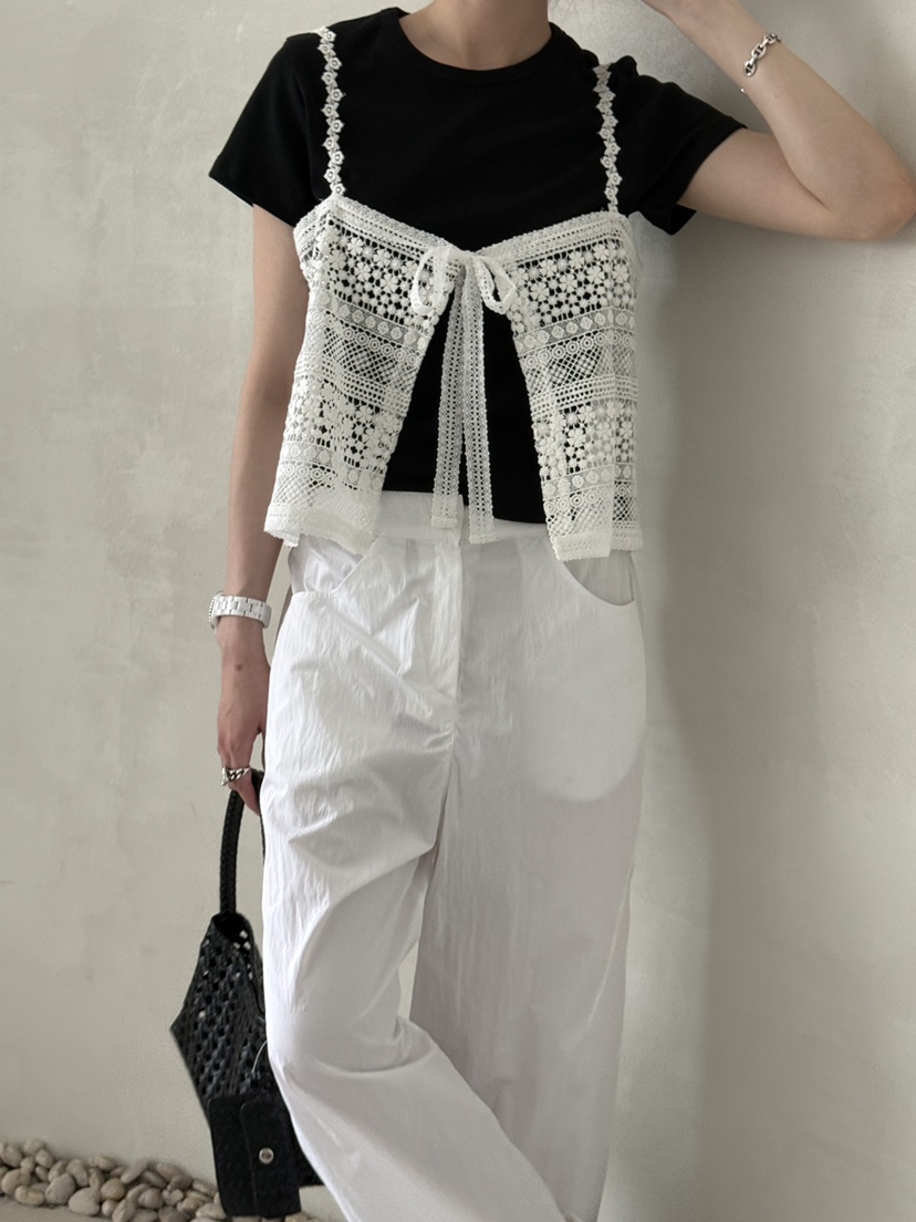 DEMAR韓國直郵女士新品26夏季人氣時尚熱賣休閑吊帶背心蕾絲DEMAR吊帶/背心